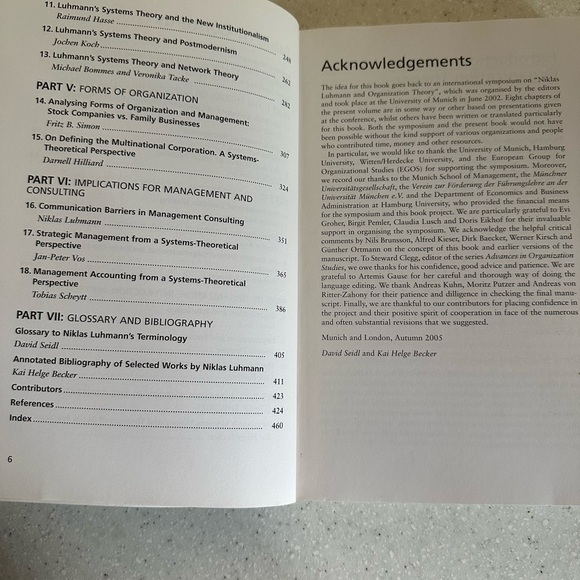 Niklas Luhmann & Organization Studies Advances in Organization Studies Book v.14 - Picture 7 of 12